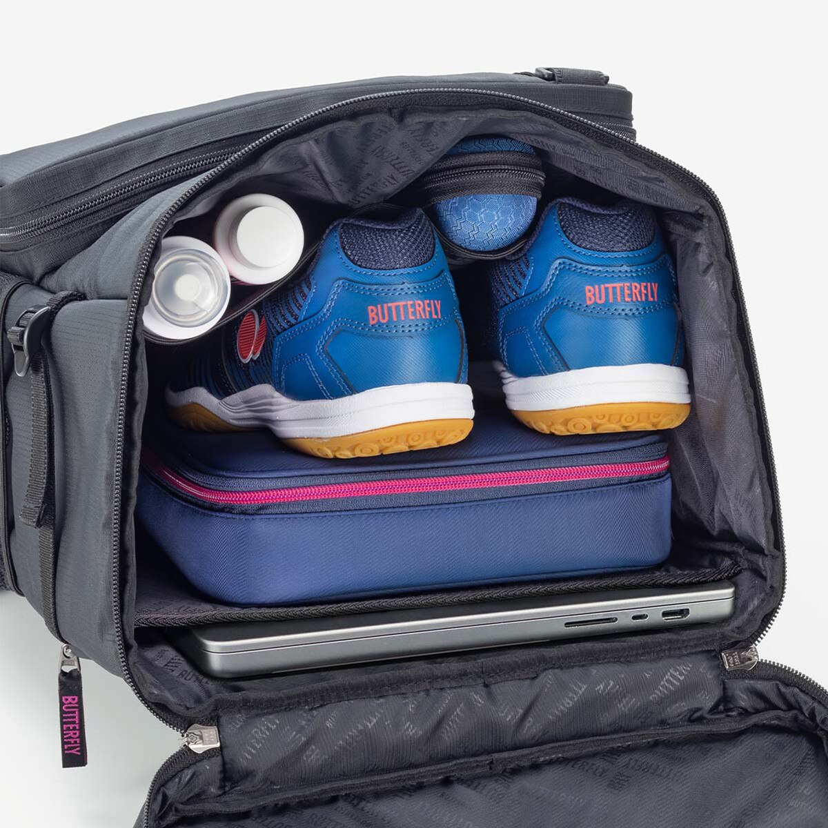 Butterfly Mobilitas Ruck - Rose - Inside Compartment - Filled
